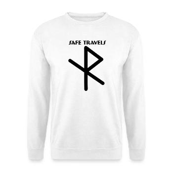 Symbole runique Viking en toute sécurité - Sweat-shirt Unisexe - blanc - Devant