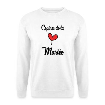 BRIDE'S GIRLFRIENDS - Unisex Sweatshirt - white - Front