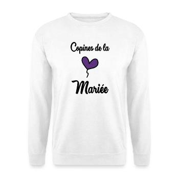 HOCHZEIT. ZUKÜNFTIGE BRAUT. Junggesellinnenabschied - Unisex Pullover - Weiß - Vorne