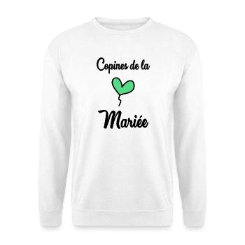 BRIDE-TO-BE. Bachelorette party. WEDDING. TEAM. TEAM BRIDAL - Unisex Sweatshirt - white - Front