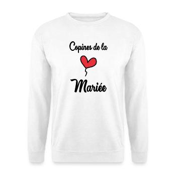 BRIDE'S GIRLFRIENDS - Unisex Sweatshirt - white - Front