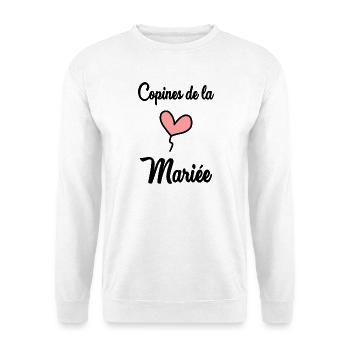 BRIDE'S GIRLFRIENDS - Unisex Sweatshirt - white - Front