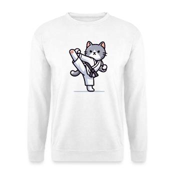 Karate Kitty: Die katzenartige Kämpferin - Unisex Pullover - Weiß - Vorne