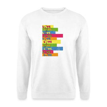Tout amour est un amour véritable - Sweat-shirt Unisexe - blanc - Devant