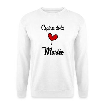 WEDDING. BRIDE-TO-BE. Bachelorette party. TEAM. TEAM MARIEE - Unisex Sweatshirt - white - Front