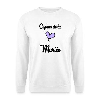 WEDDING. BRIDE-TO-BE. Bachelorette party. TEAM. TEAM MARIEE - Unisex Sweatshirt - white - Front