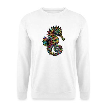 Seepferdchen - Unisex Pullover - Weiß - Vorne
