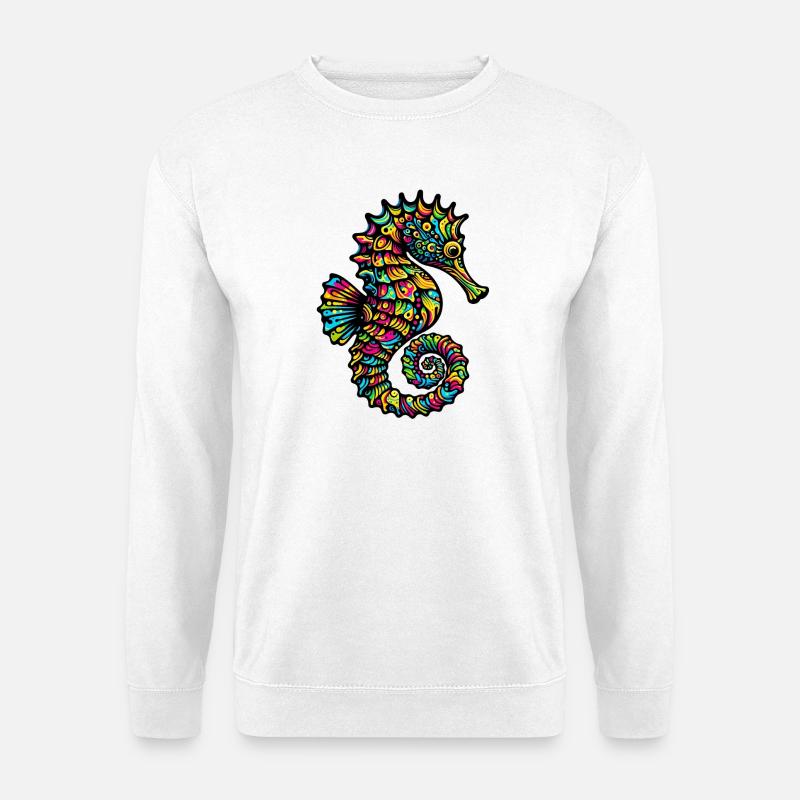 Seepferdchen - Unisex Pullover - Weiß