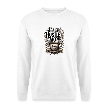 Nur eine hektische Mutter, die Kaffee liebt - Unisex Pullover - Weiß - Vorne