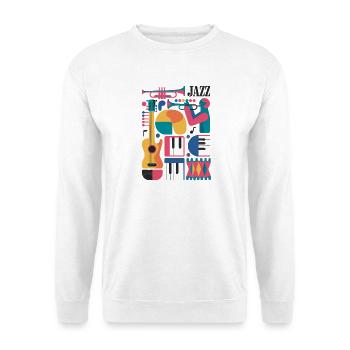 Design coloré sur le thème de la musique - Sweat-shirt Unisexe - blanc - Devant