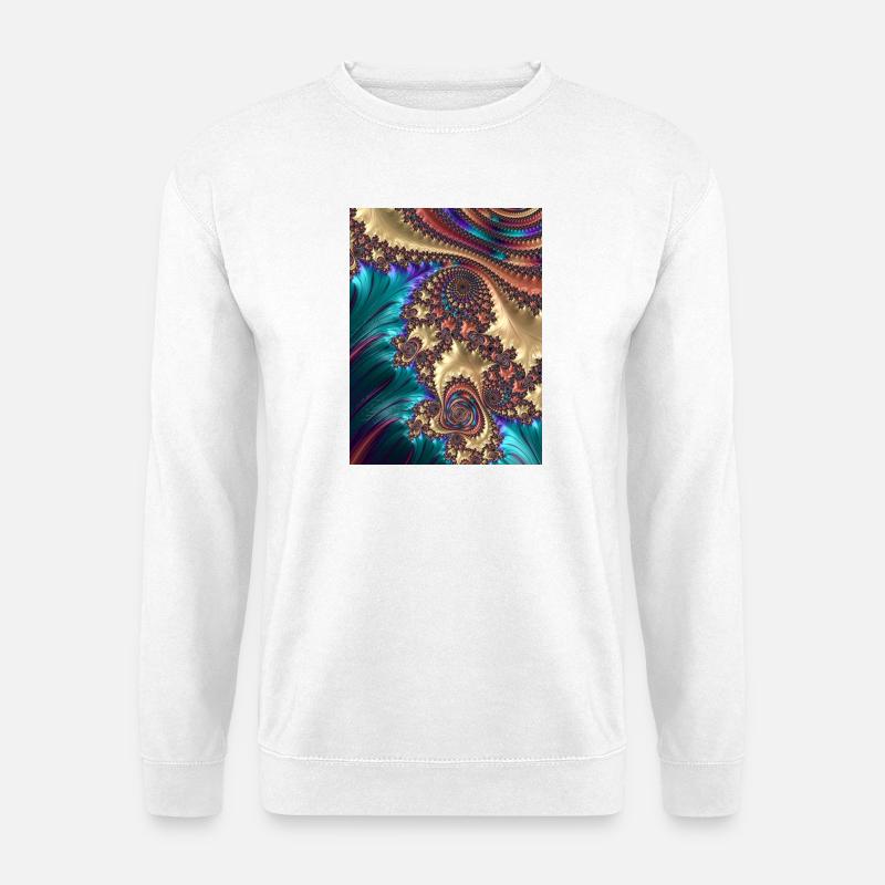 Abstract - Unisex Sweatshirt - white