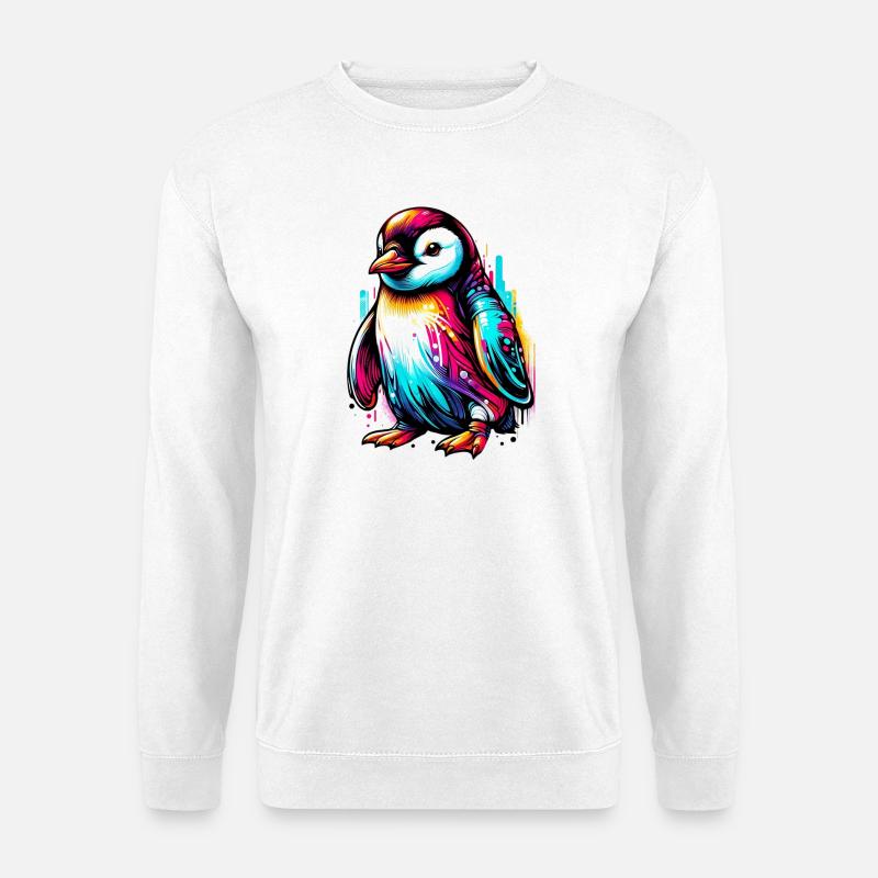 Penguin - Unisex Sweatshirt - white