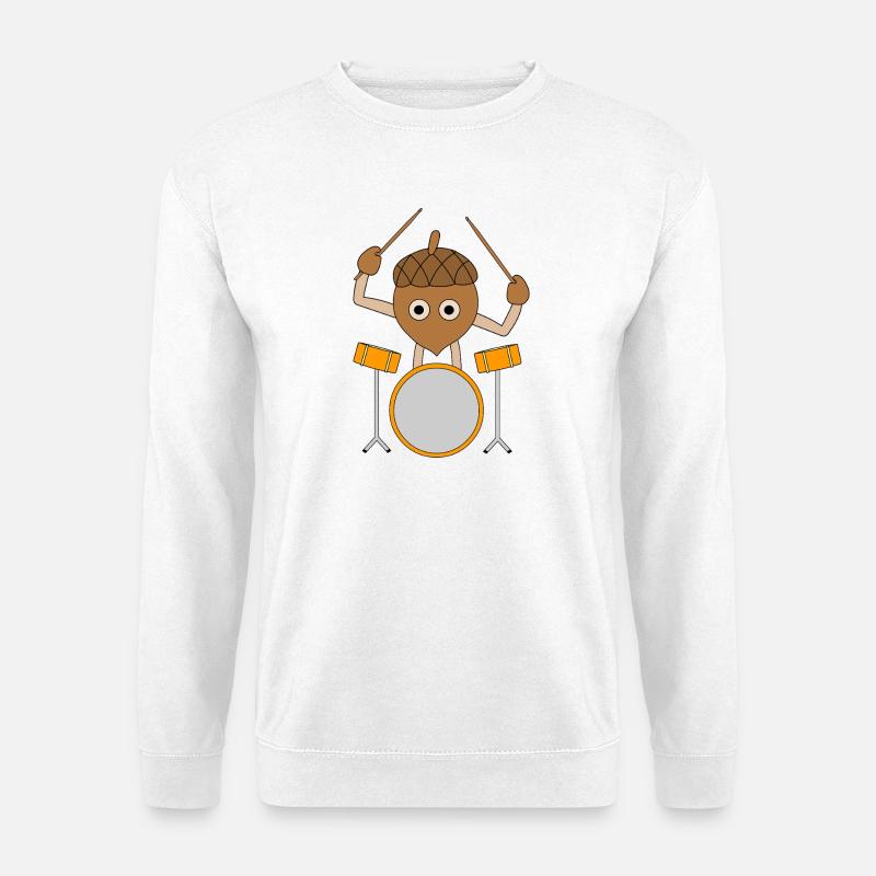 Drummer-Sattel - Unisex Pullover - Weiß