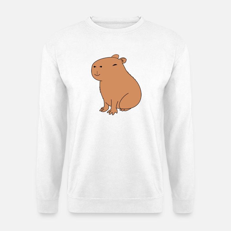 Fröhliches Capybara - Unisex Pullover - Weiß