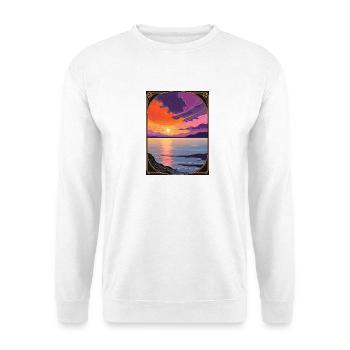 Bewitching Coastal Sunset - Unisex Sweatshirt - white - Front