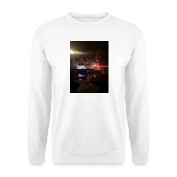Stadtverkehr bei Nacht - Unisex Pullover - Weiß - Vorne