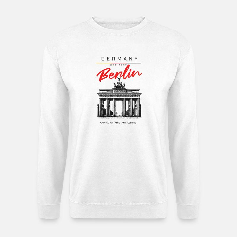 Berlin Hauptstadt von Kunst und Kultur - Unisex Pullover - Weiß