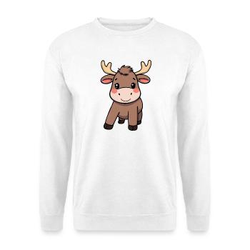 Elk - Unisex Sweatshirt - white - Front