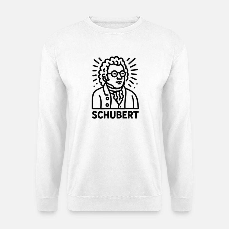 Franz Schubert - Unisex Pullover - Weiß