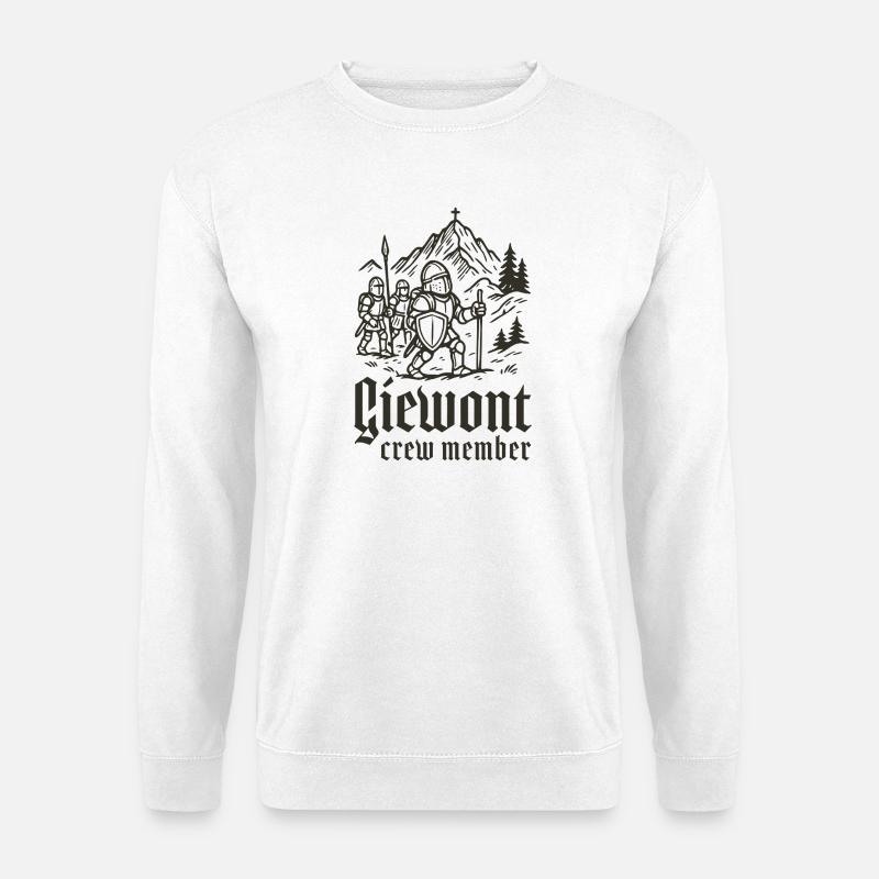 Giewont Crewmitglied Ritter Berg - Unisex Pullover - Weiß
