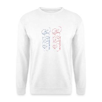 Artistic Paris Souvenir Street Art Style - Unisex Sweatshirt - white - Front