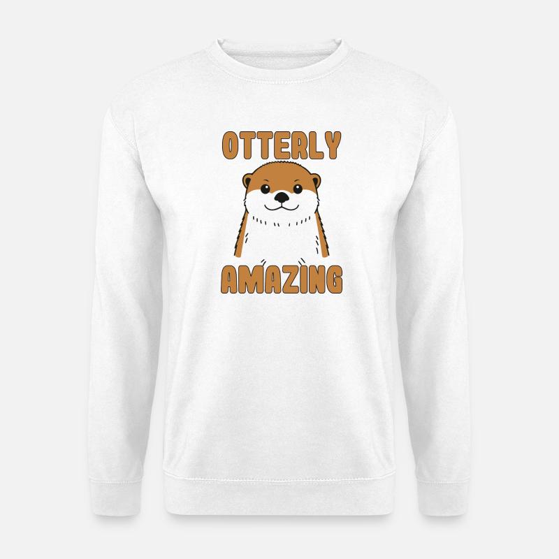 Wunderschöner Otter-Witz - Unisex Pullover - Weiß