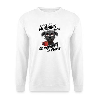 Coffee Dog Morning Print Morning Grouch - Unisex Sweatshirt - white - Front