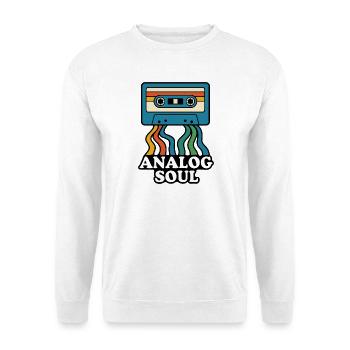 Analog Soul Cassette Design - Unisex Sweatshirt - white - Front