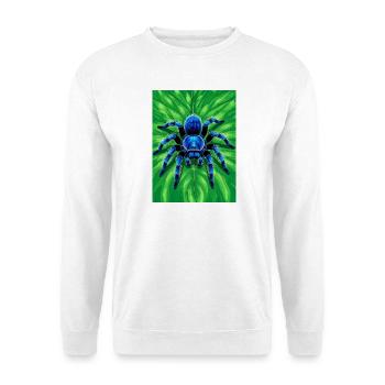 Gooty Sapphire Tarantula Brilliant blue spider - Unisex Sweatshirt - white - Front