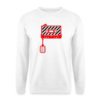 Mixtape vs. Mixer – Retro Music Cult Design - Unisex Sweatshirt - white - Front
