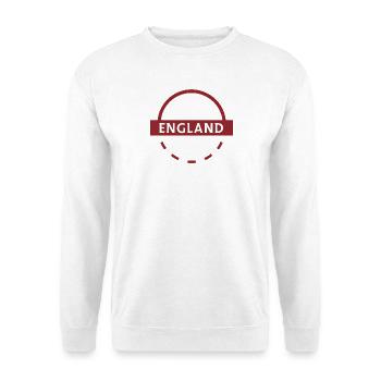 England Text Emblem Circular - Unisex Sweatshirt - white - Front