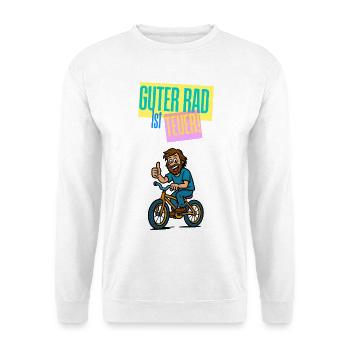 Good Wheel Expensive - Bicycle Humor Comic - Unisex Sweatshirt - white - Front