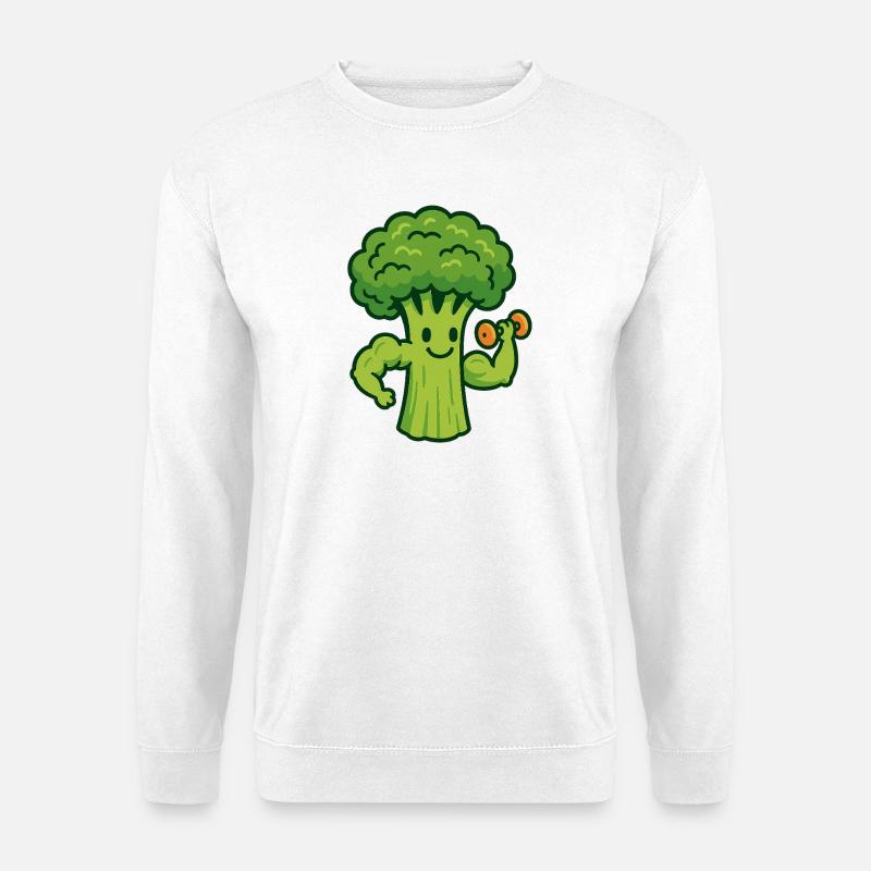 Brokkoli-Zuwächse - Unisex Pullover - Weiß