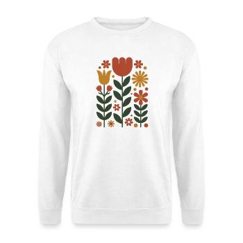 Blumen - Blühende Harmonie - Unisex Pullover - Weiß - Vorne