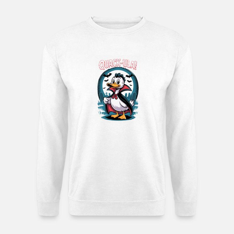 Quackula Vampir Ente - Unisex Pullover - Weiß