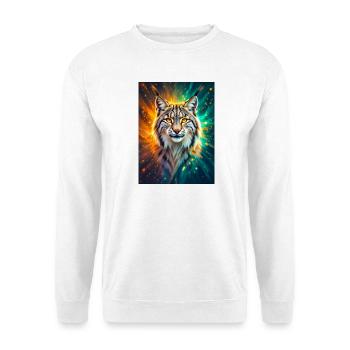 Luchs – Geist der Klarheit und Energie - Sweat-shirt Unisexe - blanc - Devant