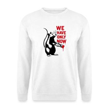 We Only Now Rat Art - Unisex Sweatshirt - white - Front