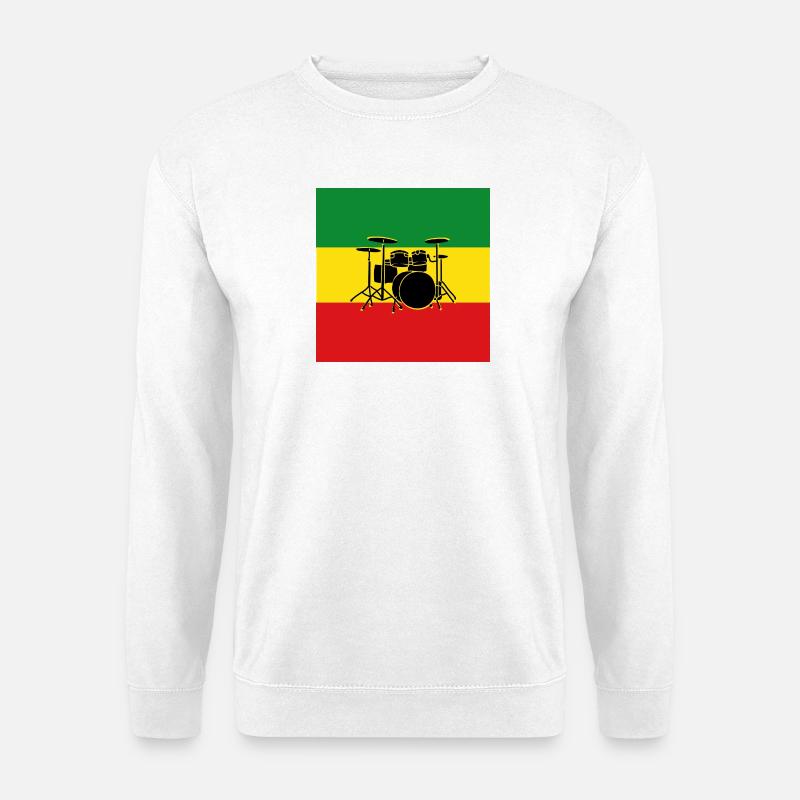 Reggae Drums - Unisex Sweatshirt - white