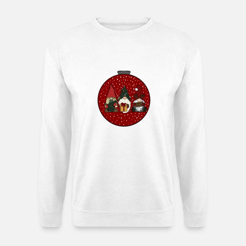 Weihnachtskugel  - Unisex Pullover - Weiß