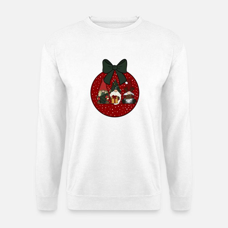 Weihnachtskugel  - Unisex Pullover - Weiß