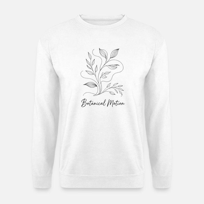 Botanical Motion – Bewegung der Natur - Unisex Pullover - Weiß