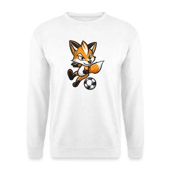 Fuchs Comic Fußball - Unisex Pullover - Weiß - Vorne