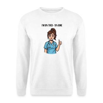 Nurse Caregiver Saying - Unisex Sweatshirt - white - Front