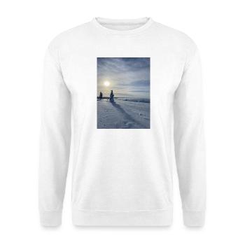 Winter landscape in the sun - Unisex Sweatshirt - white - Front