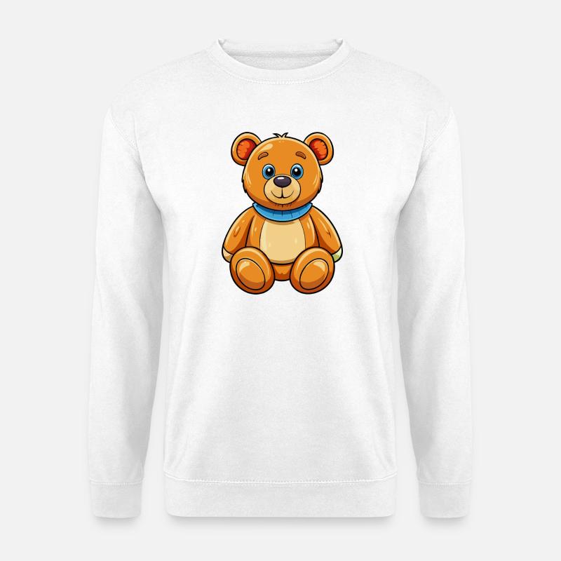teddy bear - Unisex Sweatshirt - white