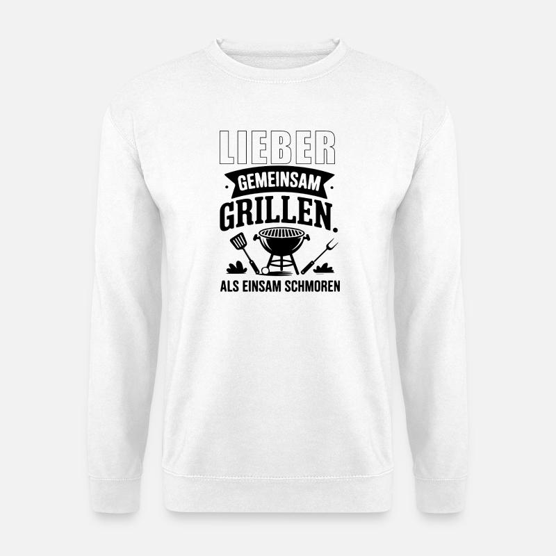 Gemeinsam Grillen - Unisex Pullover - Weiß