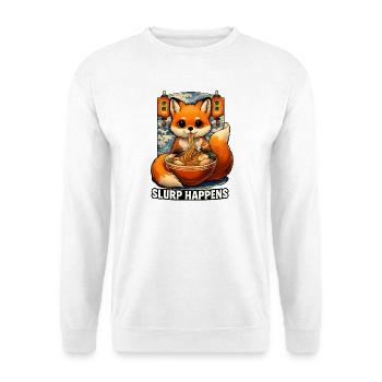 Kawaii Katze Ramen Nudeln Anime Katze - Unisex Pullover - Weiß - Vorne