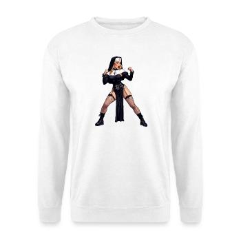 Super-Ehefrau-Nonne - Unisex Pullover - Weiß - Vorne