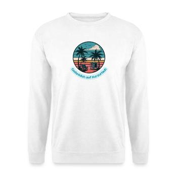 Gedanklich auf Kurzurlaub - Unisex Pullover - Weiß - Vorne