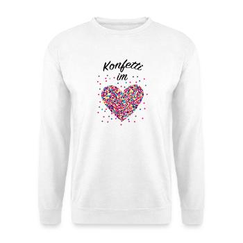 Confetti in the Heart Carnival Tshirt for Women - Unisex Sweatshirt - white - Front